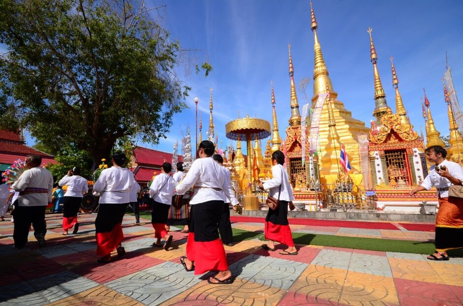 walking in the temple