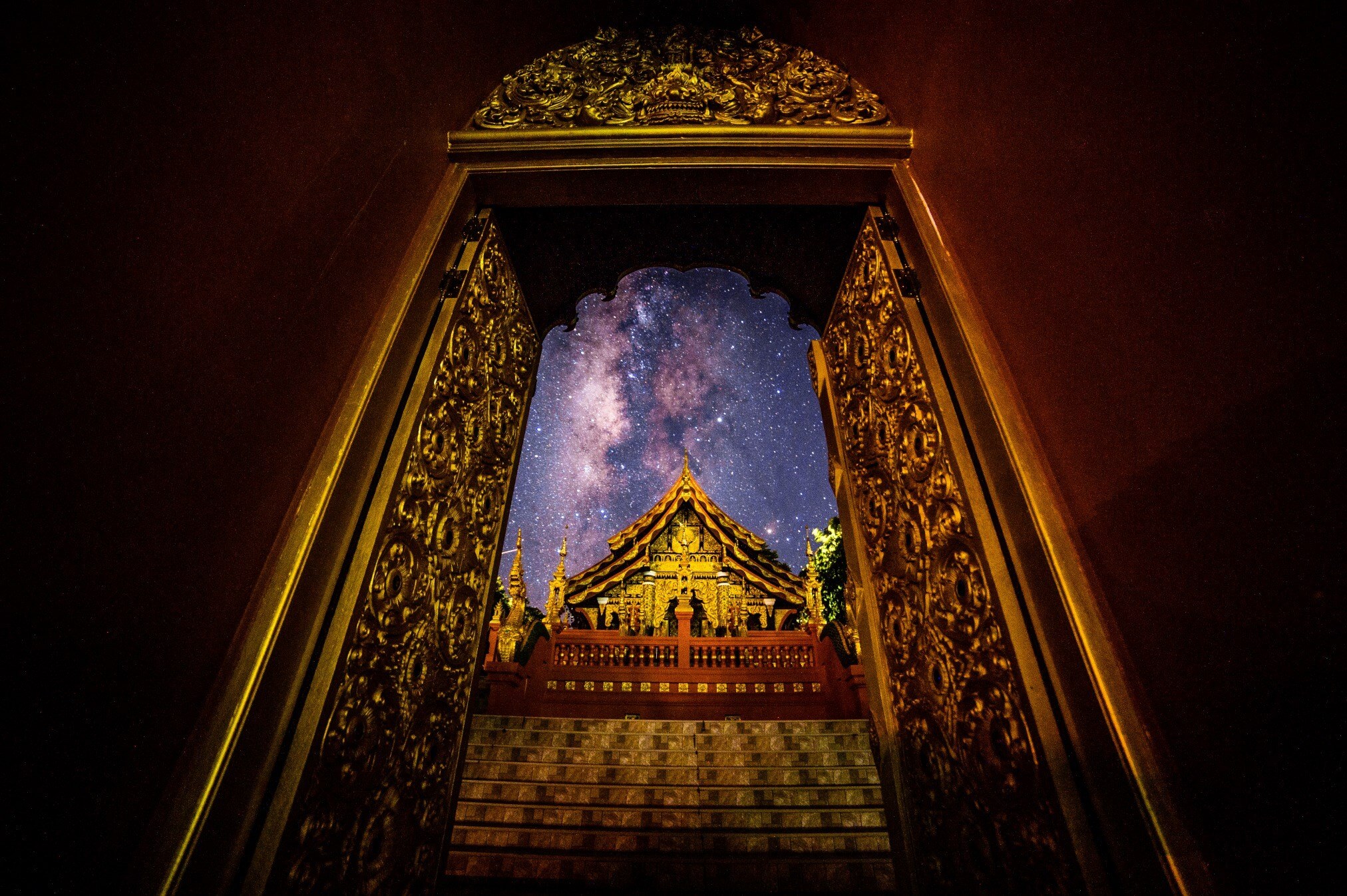 ประตูทางเข้าวัดพระธาตุดอยพระฌาน