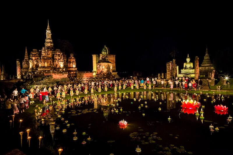 ลอยกระทงสุโขทัย